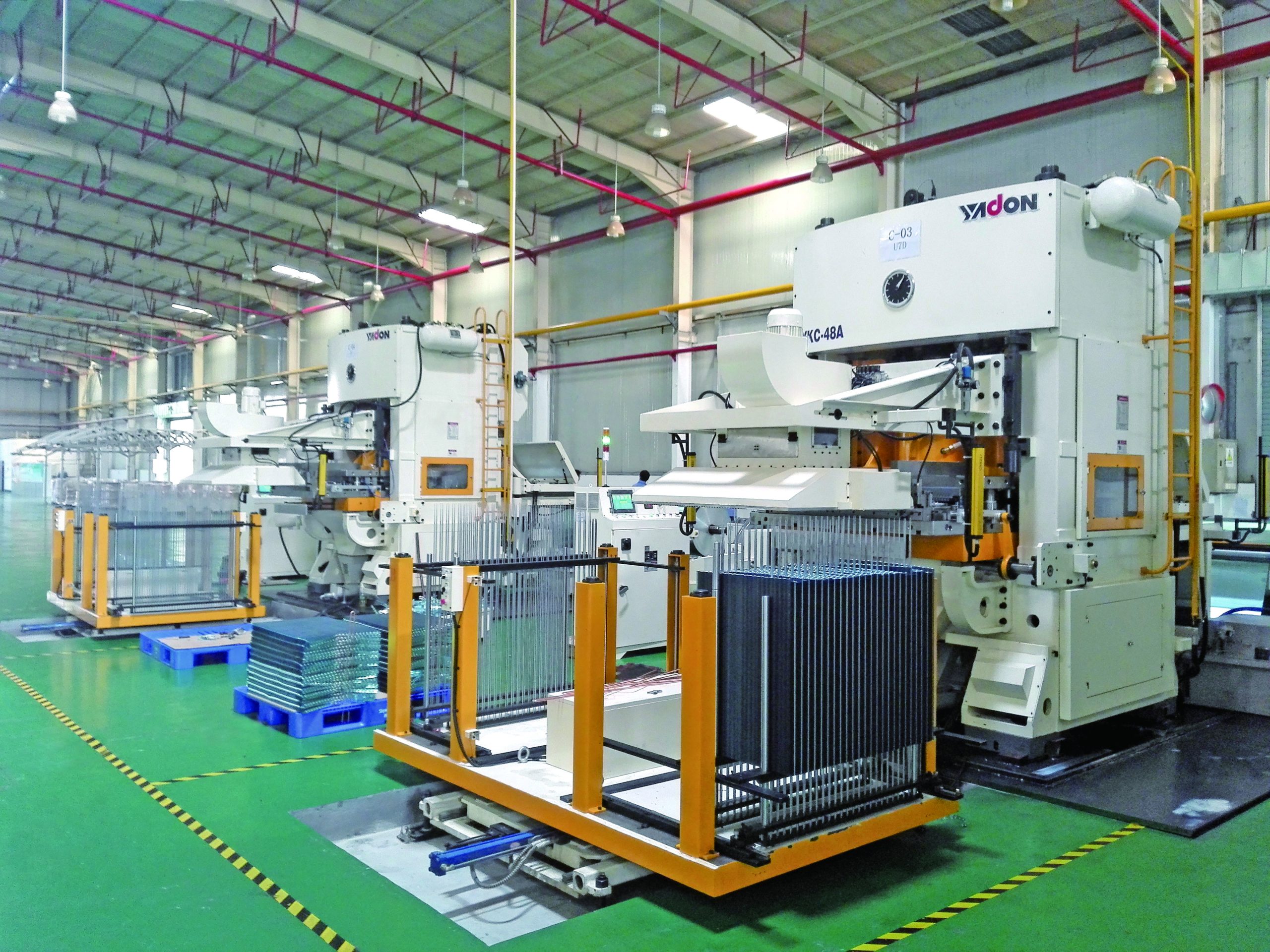 Dây chuyền máy dập dàn tản nhiệt